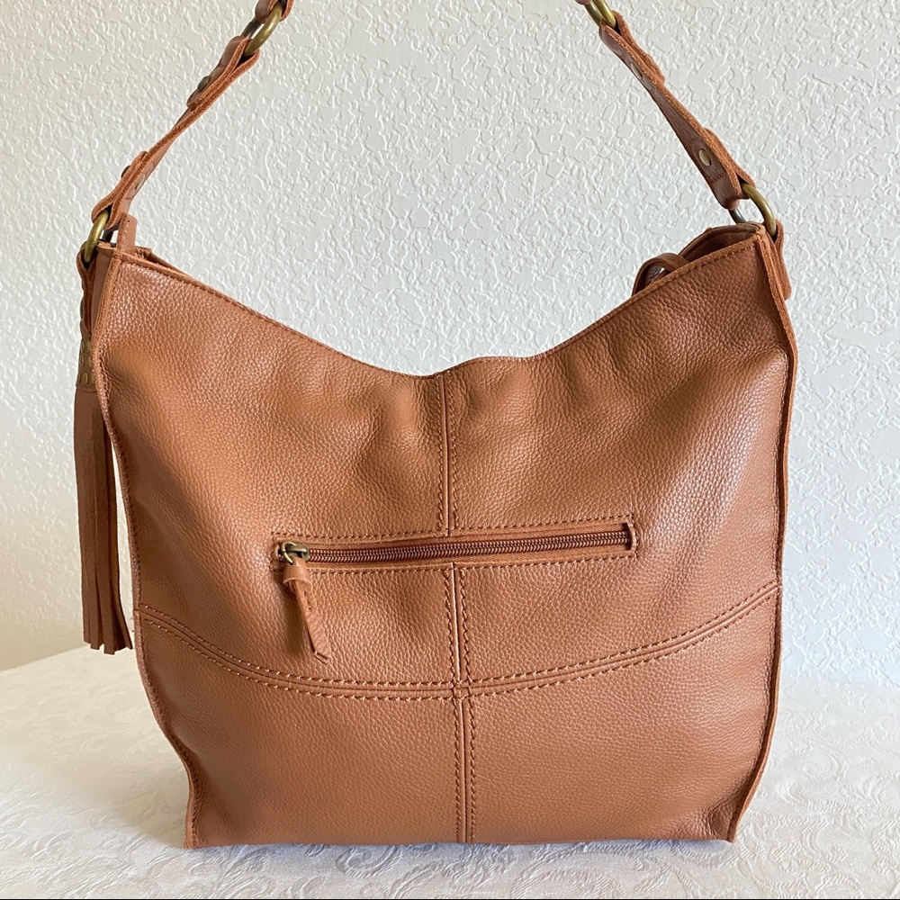 The sak brown leather studded hobo bag - Picture 7 of 8